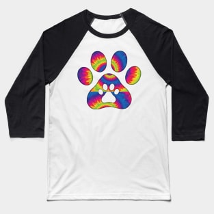 Cat feet Tie dye Baseball T-Shirt